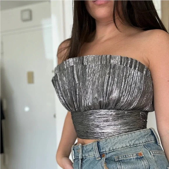 Ronny Kobo exclusive metallic tube top - Picture 3 of 6